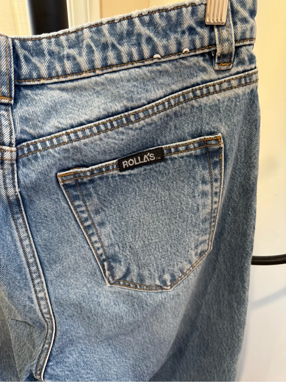 ROLLA'S Women's G’Day Mate Light Blue Boot Cut Jeans Size 28 10 Super Loose